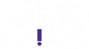 The official logo for OH!CON, the Outer Hebrides Comic Con.